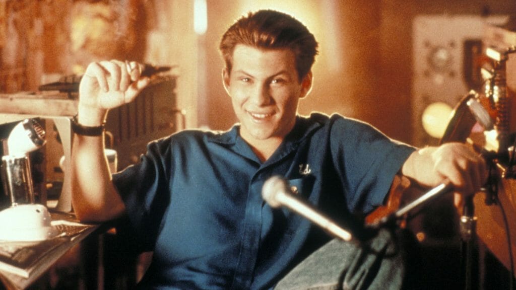 Picture of Christian Slater as Hard Harry in "Pump Up The Volume"